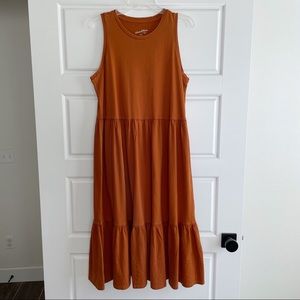 Universal Thread Rust Tiered Dress